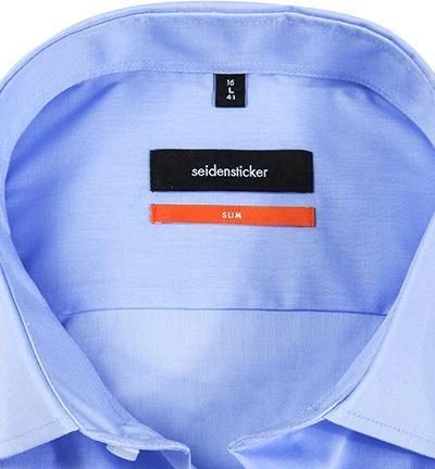 Seidensticker Hemd 675198/12 Slim Fit, Chambray, Hellblau meliert, Blau 2 Seidensticker Hemd 675198/12 Slim Fit, Chambray, Hellblau meliert, Blau – Bild 2