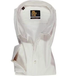 Seidensticker Uno Super Slim Kent 674980/02 Hemd, Chambray, Creme, Champagner