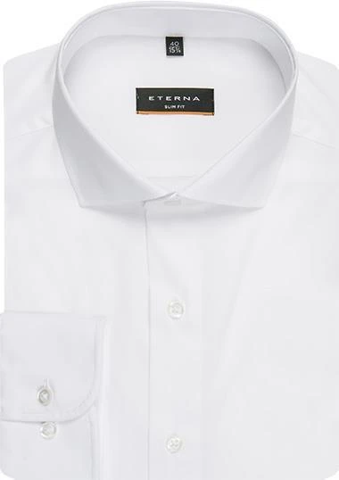 ETERNA slim fit 8424/F182/00 Hemd, Popeline, Weiß 1 ETERNA slim fit 8424/F182/00 Hemd, Popeline, Weiß