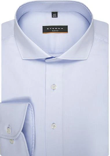 ETERNA slim fit 8424/F182/10 Hemd, Popeline, Hellblau 1 ETERNA slim fit 8424/F182/10 Hemd, Popeline, Hellblau