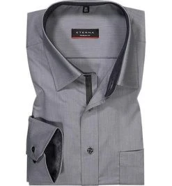 ETERNA modern fit 8500/X157/32 Hemd, Chambray, Grau meliert, Grau