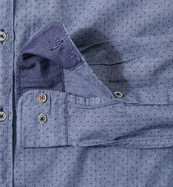 CINQUE Hemd Cispuky 9036/9334/660 Slim Fit, Baumwolle, Blau gepunktet, Blau -hemdenverkauf 249504 norm3