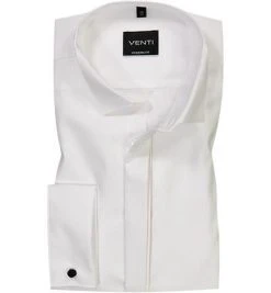 Venti Slim Fit Kläppchen 001940/000 Hemd, Modern Fit, Popeline, Weiß