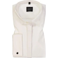 Venti Slim Fit Kläppchen 001940/002 Hemd, Modern Fit, Popeline, Perlmutt