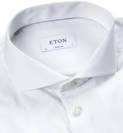 ETON Super Slim Fit Hai 2567/73811/00 Hemd, Popeline, Weiß 2 ETON Super Slim Fit Hai 2567/73811/00 Hemd, Popeline, Weiß – Bild 2