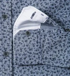 JOOP! Hemd JJSH-05Hanson K-W 30001314/411 Baumwolle, Nachtblau-weiß gemustert, Marineblau -hemdenverkauf 251045 norm3