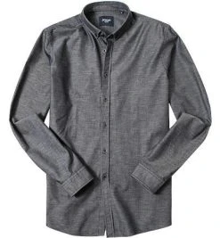 JOOP! Hemd JJSH-06Haye-W 30001320/021 Baumwolle, Grau meliert, Dunkelgrau