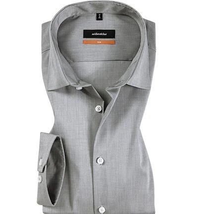 Seidensticker Hemd 675198/32 Slim-Fit, Chambray, Grau meliert, Grau 1 Seidensticker Hemd 675198/32 Slim-Fit, Chambray, Grau meliert, Grau