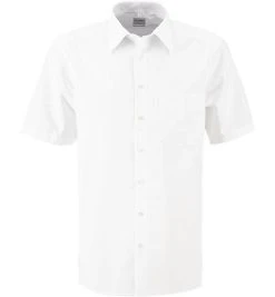OLYMP Hemd Luxor Comfort Fit 0250/12/00 Kurzarmhemd, Popeline, Weiß