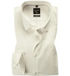 OLYMP Hemd No. Six Super Slim 0466/64/20 Super Slim Fit, Popeline, Champagner, Hellbeige