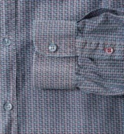 GAS Hemd 151145/062222/0194 Baumwolle, Blau-dunkelrot gemustert, Navy blue -hemdenverkauf 255761 norm4