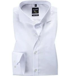 OLYMP Hemd No. Six Super Slim 2500/64/00 Super Slim Fit, Popeline, Weiß