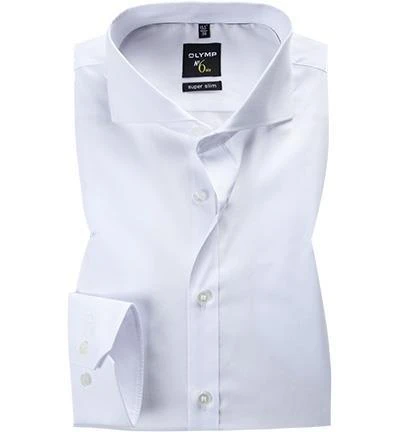 OLYMP Hemd No. Six Super Slim 2500/64/00 Super Slim Fit, Popeline, Weiß 1 OLYMP Hemd No. Six Super Slim 2500/64/00 Super Slim Fit, Popeline, Weiß