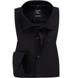 OLYMP Hemd No. Six Super Slim 0466/64/68 Super Slim Fit, Baumwolle, Schwarz