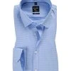 OLYMP Hemd No. Six Super Slim 0465/64/11 Super Slim Fit, Baumwolle, Bleu gemustert, Bleu