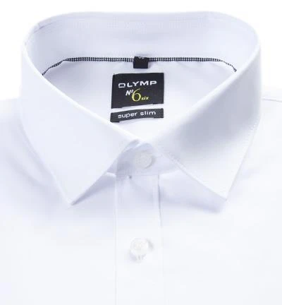 OLYMP Hemd No. Six Super Slim 0466/64/00 Super Slim Fit, Popeline, Weiß 2 OLYMP Hemd No. Six Super Slim 0466/64/00 Super Slim Fit, Popeline, Weiß – Bild 2