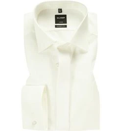 OLYMP Hemd Luxor Modern Fit 0394/70/21 Popeline, Extra langer Arm, Offwhite, Beige
