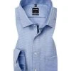 OLYMP Hemd Luxor Modern Fit 0424/64/11 Baumwolle, Bleu gemustert, Bleu