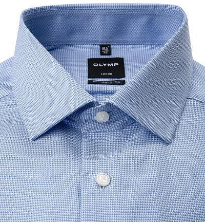 OLYMP Hemd Luxor Modern Fit 0424/64/11 Baumwolle, Bleu gemustert, Bleu 2 OLYMP Hemd Luxor Modern Fit 0424/64/11 Baumwolle, Bleu gemustert, Bleu – Bild 2