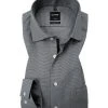 OLYMP Hemd Luxor Modern Fit 0424/64/68 Baumwolle, Grau meliert, Schwarz