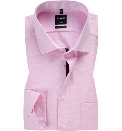 OLYMP Hemd Luxor Modern Fit 0424/64/30 Baumwolle, Rosa meliert, Rose 1 OLYMP Hemd Luxor Modern Fit 0424/64/30 Baumwolle, Rosa meliert, Rose