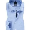 OLYMP Hemd Luxor Modern Fit EL 0424/69/11 Baumwolle, Extra langer Arm, Bleu gemustert, Bleu