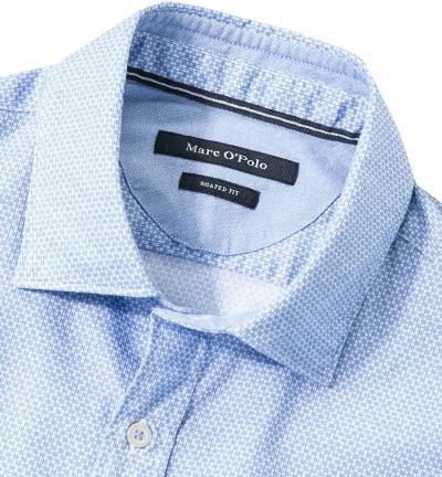 Marc O'Polo Hemd 720/0967/42312/B81 Shaped Fit, Baumwolle, Hellblau gemustert, Blue 2 Marc O'Polo Hemd 720/0967/42312/B81 Shaped Fit, Baumwolle, Hellblau gemustert, Blue – Bild 2