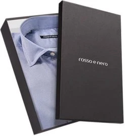 rosso e nero Hemd Essence Line 50/B111/blue-white Slim Fit, Baumwolle, Bleu-weiß gemustert -hemdenverkauf 259822 norm3