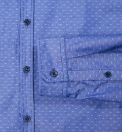 JOOP! Hemd JJSH-06Haye-W 30003297/426 Baumwolle, Blau gemustert, Jeansblau -hemdenverkauf 259920 norm3