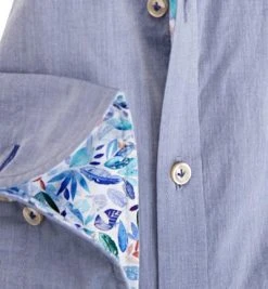 Jacques Britt Hemd Luigi LPPS W 865350/14 Slim Fit, Batist, Rauchblau, Dunkelblau -hemdenverkauf 261867 norm3