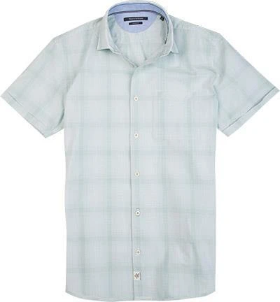 Marc O'Polo Hemd 723/7251/41018/A48 Kurzarmhemd, Shaped Fit, Popeline, Mintgrün-weiß kariert, Green 1 Marc O'Polo Hemd 723/7251/41018/A48 Kurzarmhemd, Shaped Fit, Popeline, Mintgrün-weiß kariert, Green