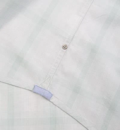 Marc O'Polo Hemd 723/7251/41018/A48 Kurzarmhemd, Shaped Fit, Popeline, Mintgrün-weiß kariert, Green 4 Marc O'Polo Hemd 723/7251/41018/A48 Kurzarmhemd, Shaped Fit, Popeline, Mintgrün-weiß kariert, Green – Bild 4