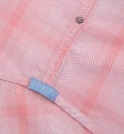 Marc O'Polo Hemd 723/7251/41018/I30 Kurzarmhemd, Shaped Fit, Popeline, Rot-weiß kariert, Coral -hemdenverkauf 262252 norm4