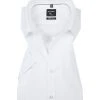 OLYMP Hemd No. Six Super Slim 0466/12/00 Kurzarmhemd, Super Slim Fit, Baumwoll-Stretch, Weiß