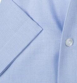 OLYMP Hemd Luxor Comfort Fit 1108/12/11 Kurzarmhemd, Popeline, Blau-weiß kariert, Blau -hemdenverkauf 262644 norm3