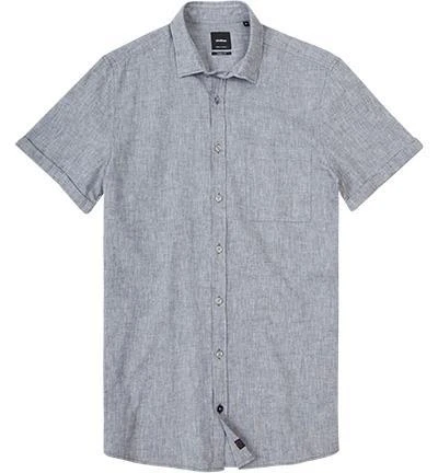 Strellson Hemd Rider-1-2-W 30004283/027 Kurzarmhemd, Modern Fit, Baumwolle-Leinen, Grau meliert, Grau 1 Strellson Hemd Rider-1-2-W 30004283/027 Kurzarmhemd, Modern Fit, Baumwolle-Leinen, Grau meliert, Grau