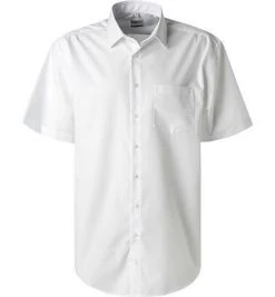 Seidensticker Comfort Kent 312421/01 Kurzarmhemd, Comfort Fit, Popeline, Weiß