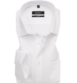 Seidensticker Comfort Kent 312420/01 Hemd, Comfort Fit, Popeline, Weiß