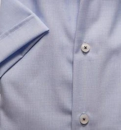 Seidensticker Tailored Kent 246239/12 Kurzarmhemd, Tailored Fit, Fil á Fil, Hellblau meliert, Hellblau -hemdenverkauf 265495 norm3