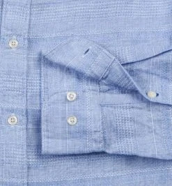 Marc O'Polo Hemd 724/7303/42300/O88 Shaped Fit, Baumwolle-Leinen, Hellblau gemustert, Blue 6 Marc O'Polo Hemd 724/7303/42300/O88 Shaped Fit, Baumwolle-Leinen, Hellblau gemustert, Blue -hemdenverkauf 265926 norm3