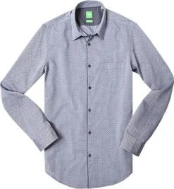 BOSS Green Hemd C-Barnaba 50330846/410 Regular Fit, Fil à fil, Nachtblau gepunktet, Night blue