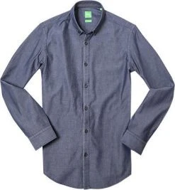 BOSS Green Hemd C-Baltero 50330848/410 Slim Fit, Chambray, Rauchblau, Navy