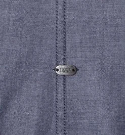 BOSS Green Hemd C-Baltero 50330848/410 Slim Fit, Chambray, Rauchblau, Navy -hemdenverkauf 267041 norm4