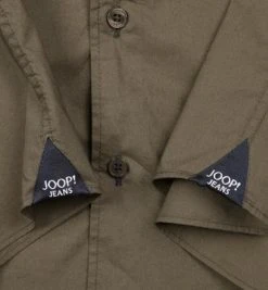 JOOP! Hemd JJSH-12Heddok_1_2-W 30004170/301 Kurzarmhemd, Popeline, Khaki -hemdenverkauf 267316 norm3