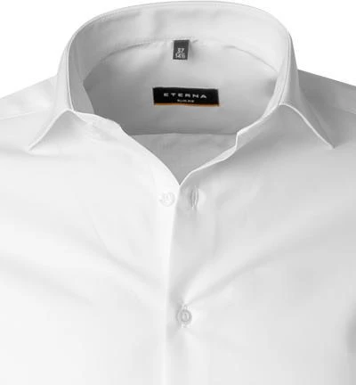 ETERNA slim fit 8500/G170/00 Kurzarmhemd, Popeline, Weiß 3 ETERNA slim fit 8500/G170/00 Kurzarmhemd, Popeline, Weiß – Bild 3