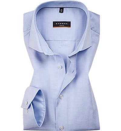 ETERNA slim fit 8603/F142/12 Hemd, Baumwolle, Blau kariert, Blau 1 ETERNA slim fit 8603/F142/12 Hemd, Baumwolle, Blau kariert, Blau