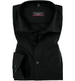 ETERNA modern fit 1100/X177/68/39 Hemd, Popeline, Extra langer Arm, Schwarz
