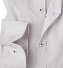 Jacques Britt Hemd John AL W. 875030/30 Slim Fit, Popeline, Hellgrau -hemdenverkauf 268505 norm3