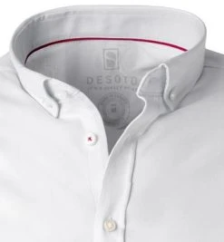 DESOTO Hemd B.D. 21031-3/001 Kurzarmhemd, Slim Fit, Jersey, Weiß -hemdenverkauf 269170 norm2
