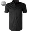 DESOTO Hemd B.D. 21031-3/081 Kurzarmhemd, Slim Fit, Jersey, Schwarz
